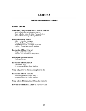 Chapter 7. Exchange rate determination - CHAPTER 7. EXCHANGE RATE ...