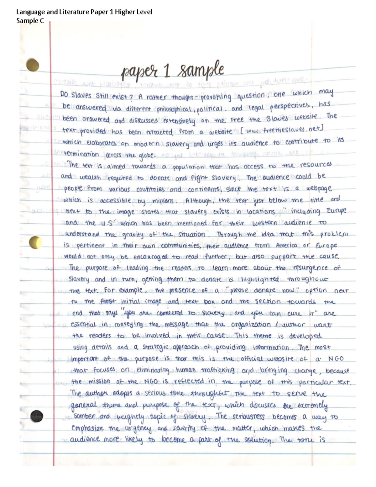 Paper 1 Sample A - welwkaa - BTech Electrical - Language and Literature ...