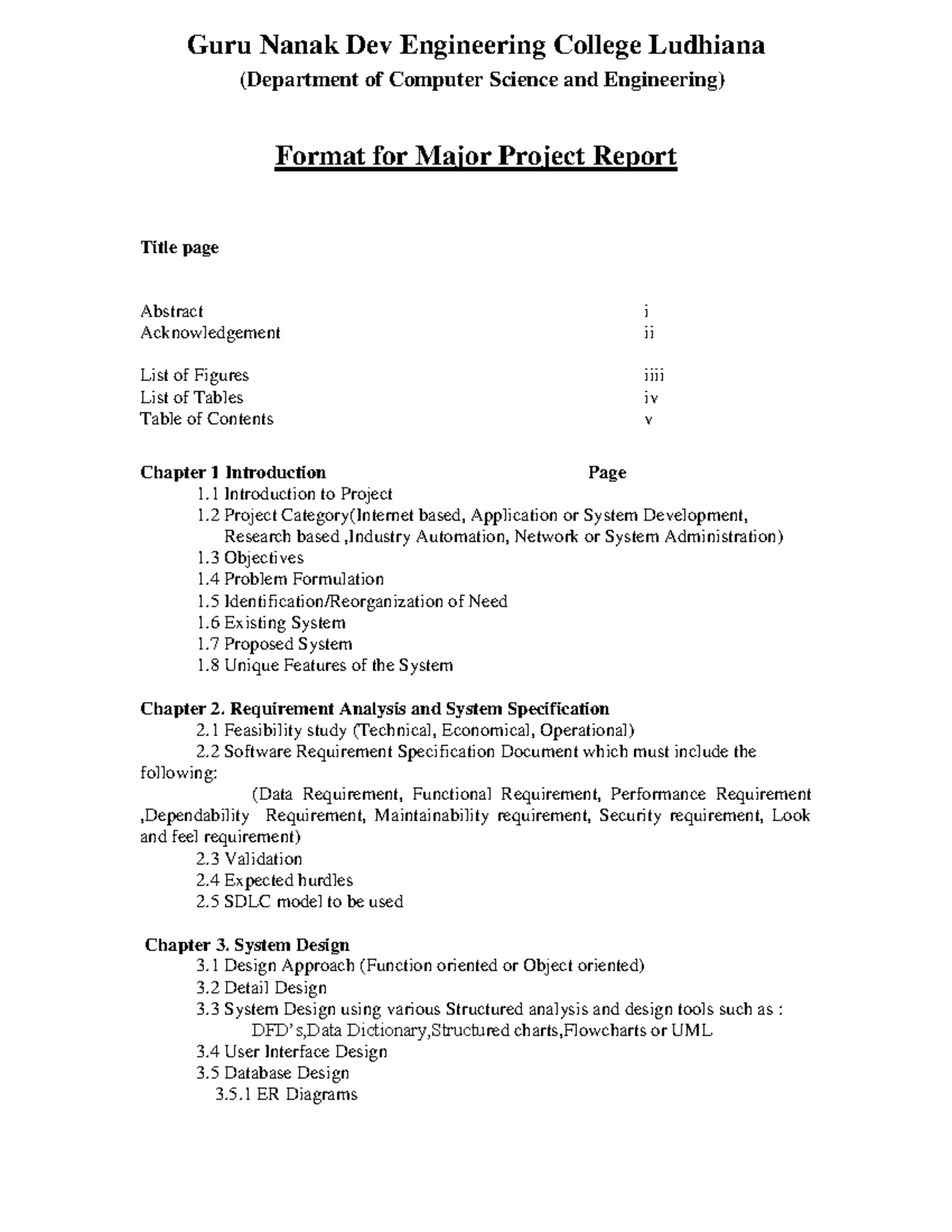 Report format and Guidelines - Guru Nanak Dev Engineering College ...