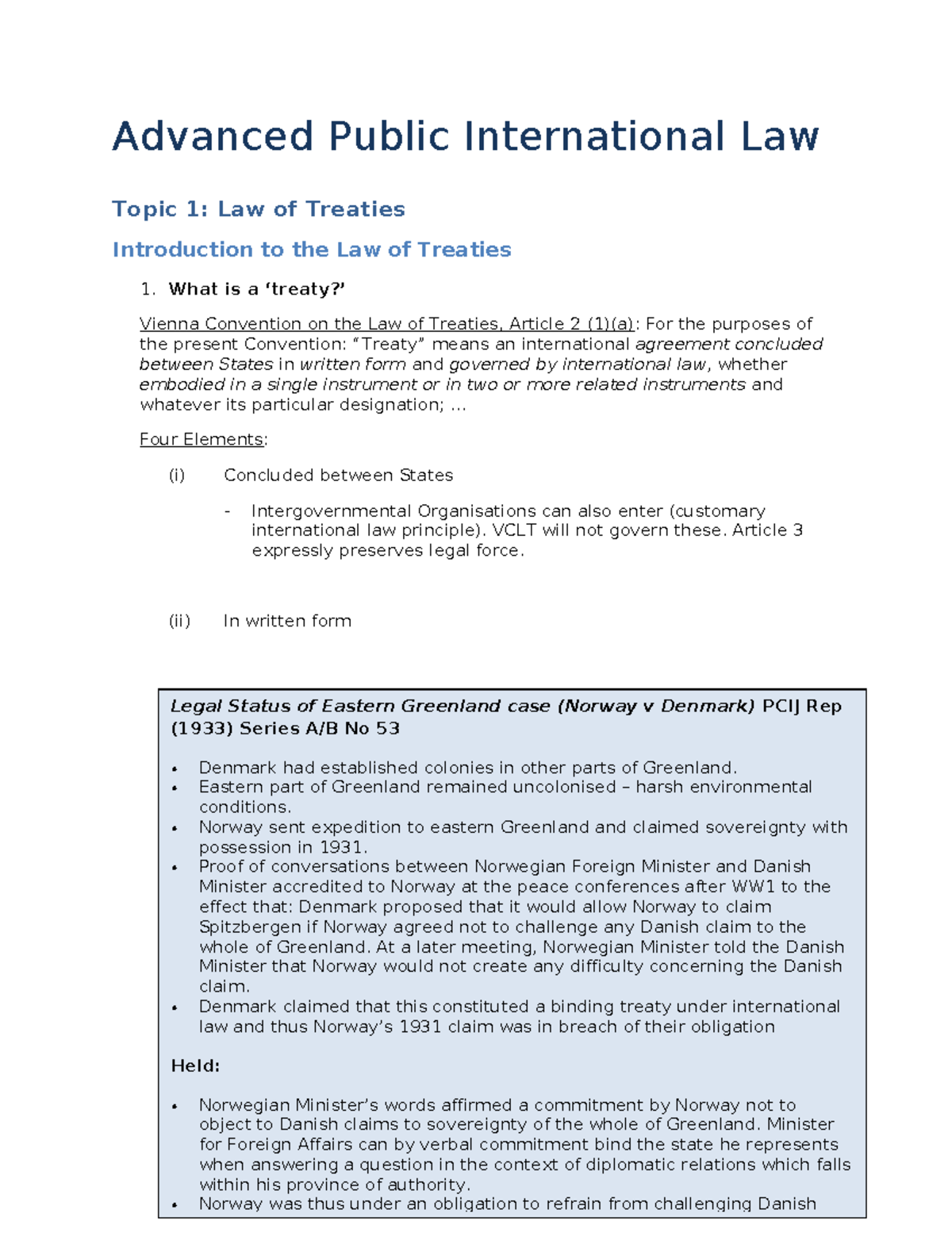 58354916 Advanced Public International Law Study Notes - Advanced ...