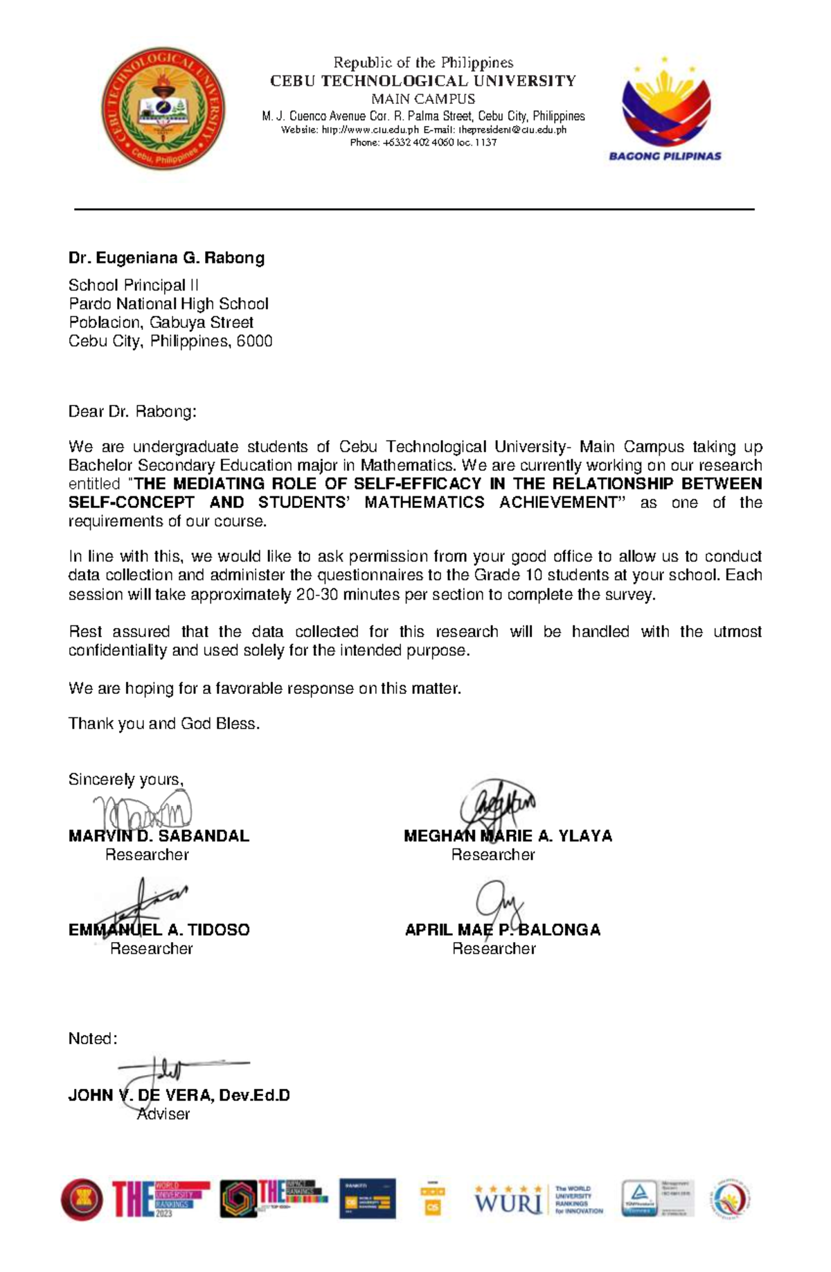 Cover- Letter- Addressing-TO- Principal- Pardo-NHS - Republic of the ...
