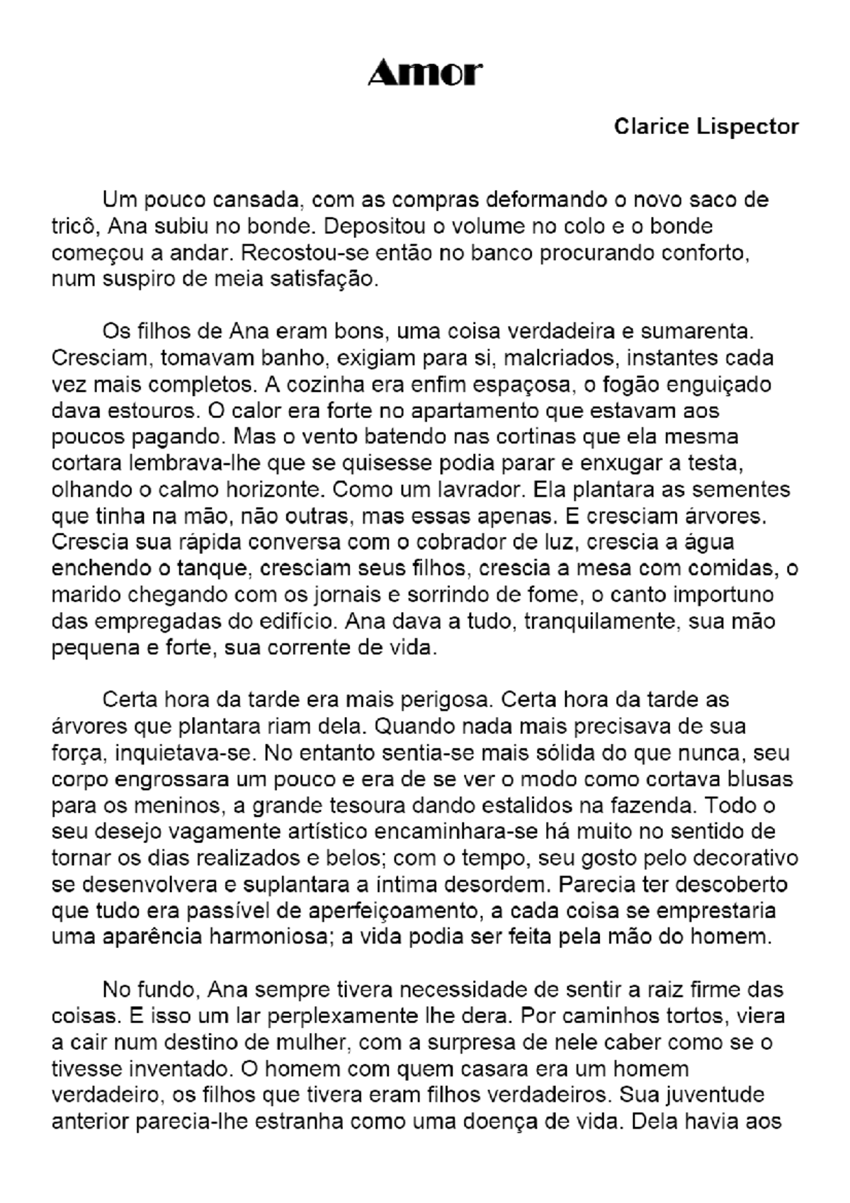 Análise do conto 