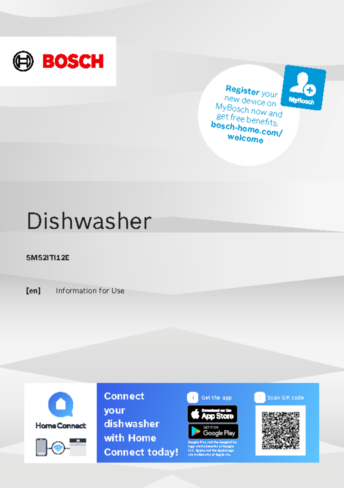 Bosch SMS2ITI12E Dishwasher User Manual and Safety Instructions - Studocu