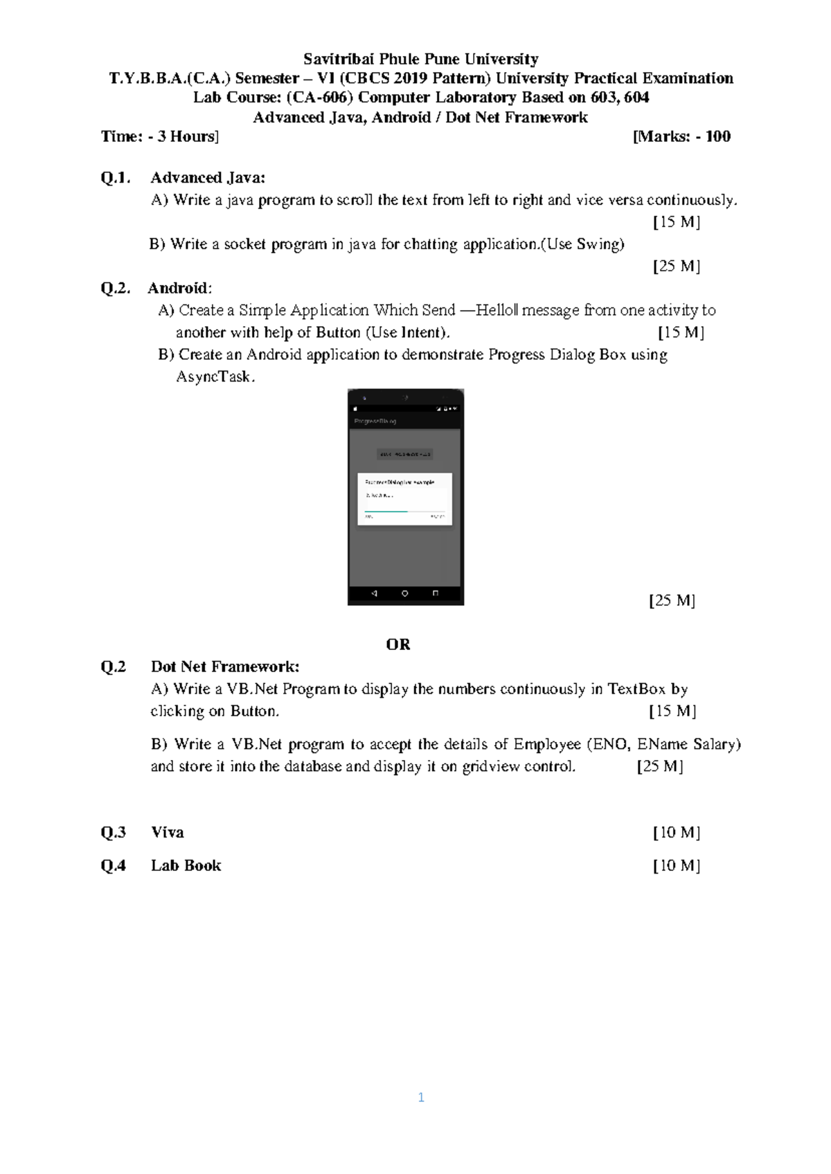 T.Y.B.B.(C.) Sem VI Practical Exam - CA-6 06 Lab Exercises in Advanced ...