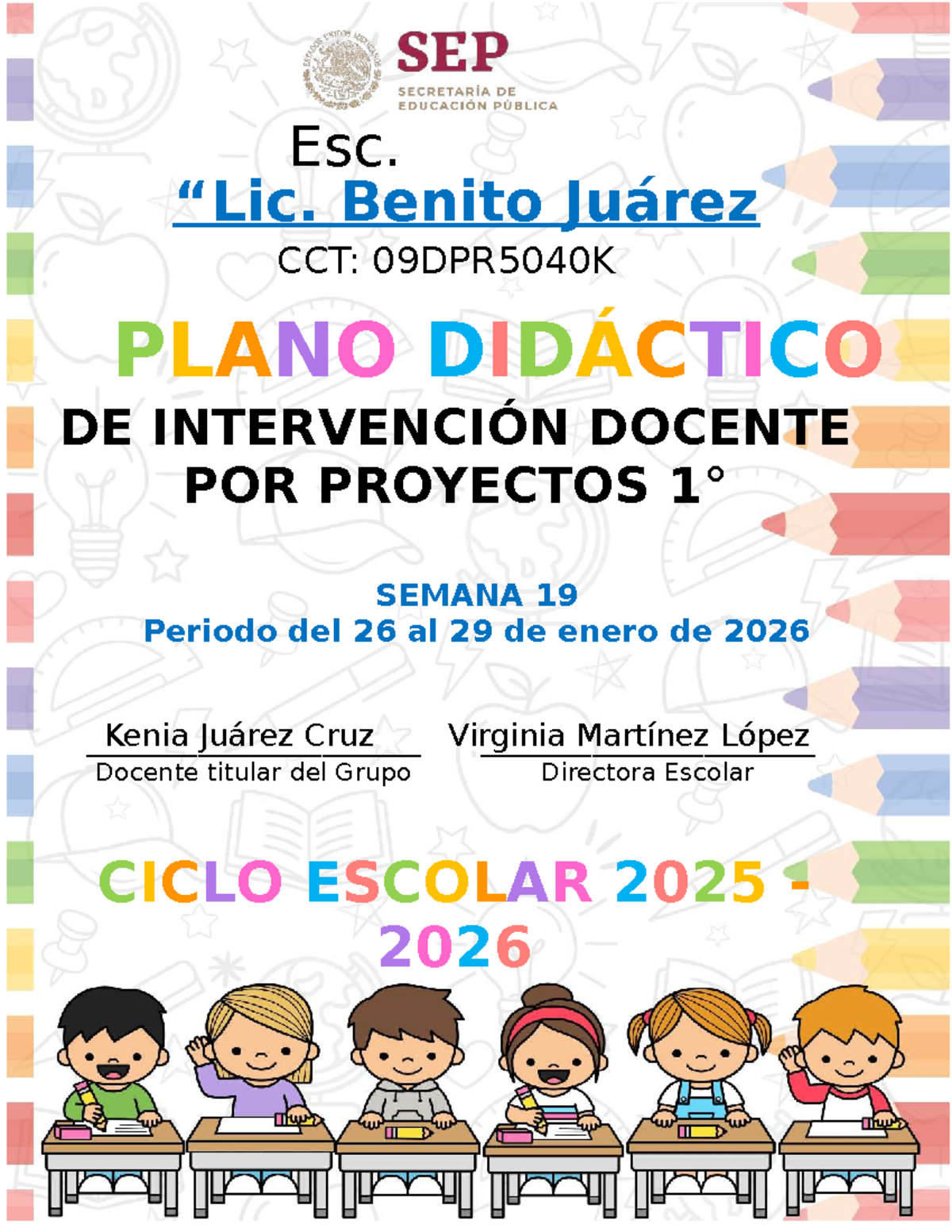 1° Darukel SEM19 Planeación de Proyectos de Intervención Docente - Studocu