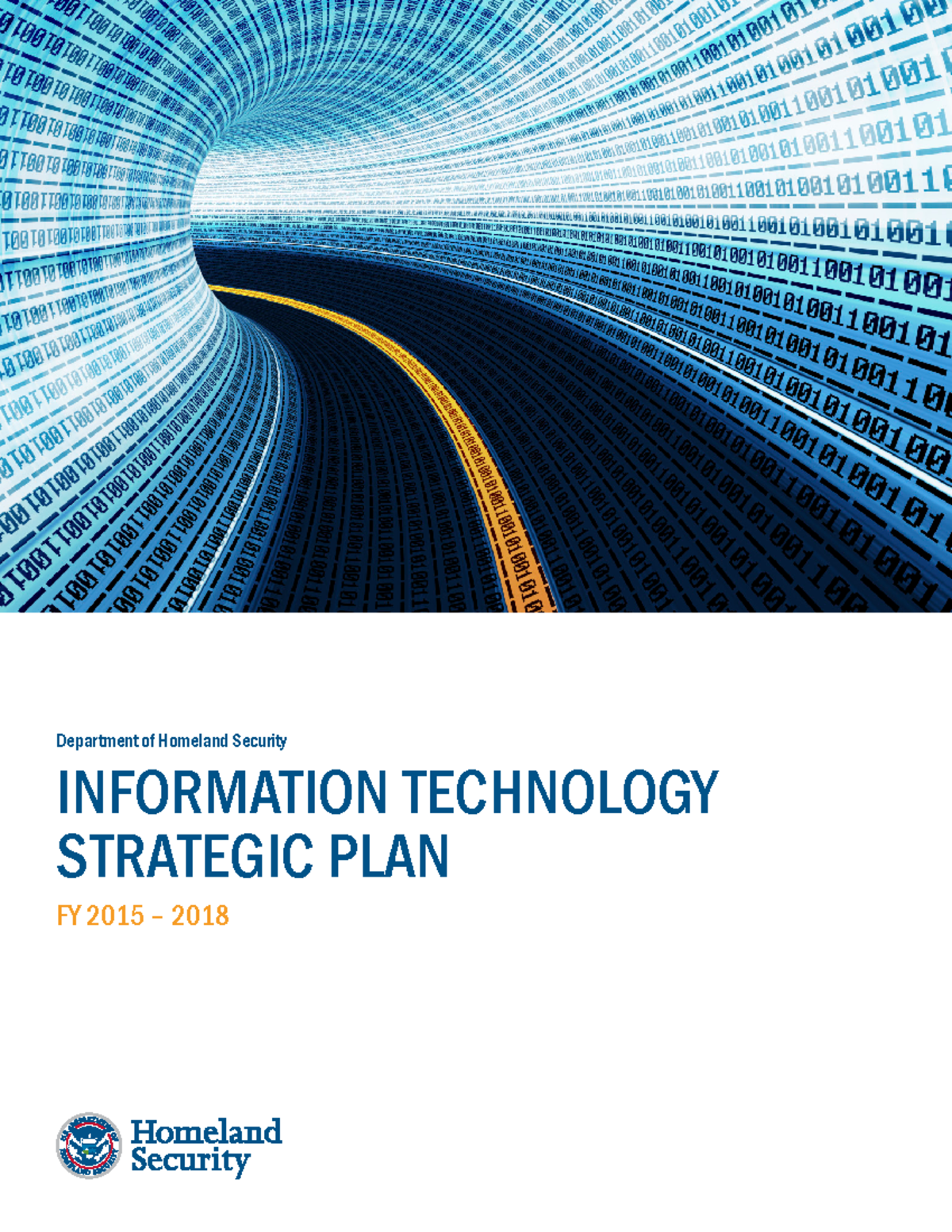 DHS ITStrat Plan 508 - Department of Homeland Security INFORMATION ...