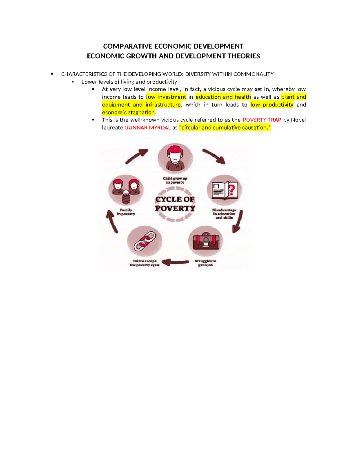 Comparative Economic Development - COMPARATIVE ECONOMIC DEVELOPMENT ...