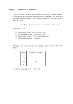 Formula Sheet Rmit Classification Trusted Formula Sheet Descriptive Statistics Sample