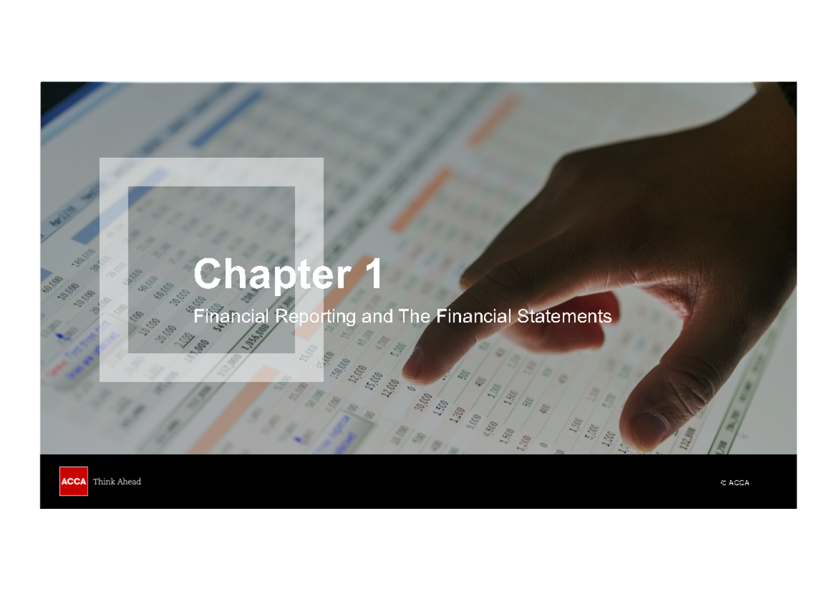 FA Chapter 1: Financial Reporting and Business Entity Overview - Studocu