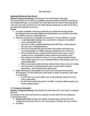 MCS 2020 Chapter 2 notes: Understanding business processes and ...