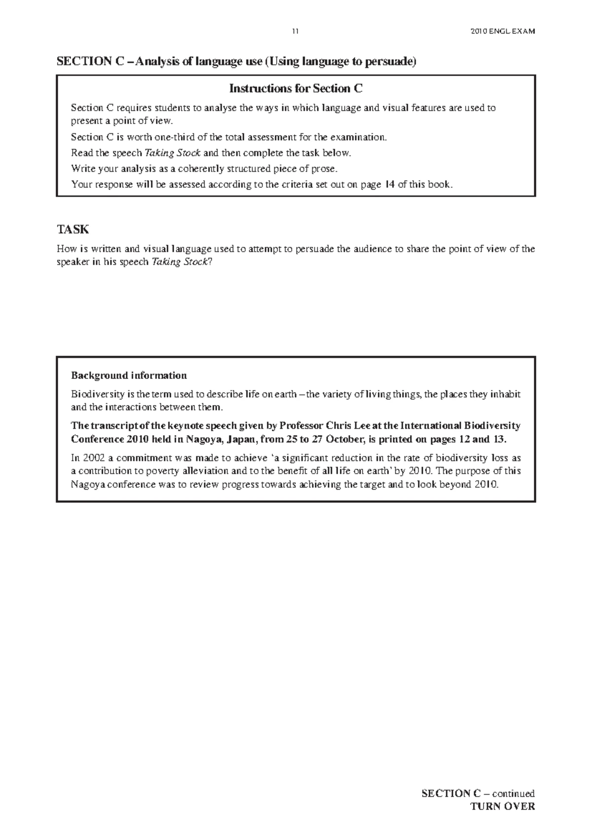 ENG101 Final Exam Analysis of Argument & Persuasive Language - Studocu