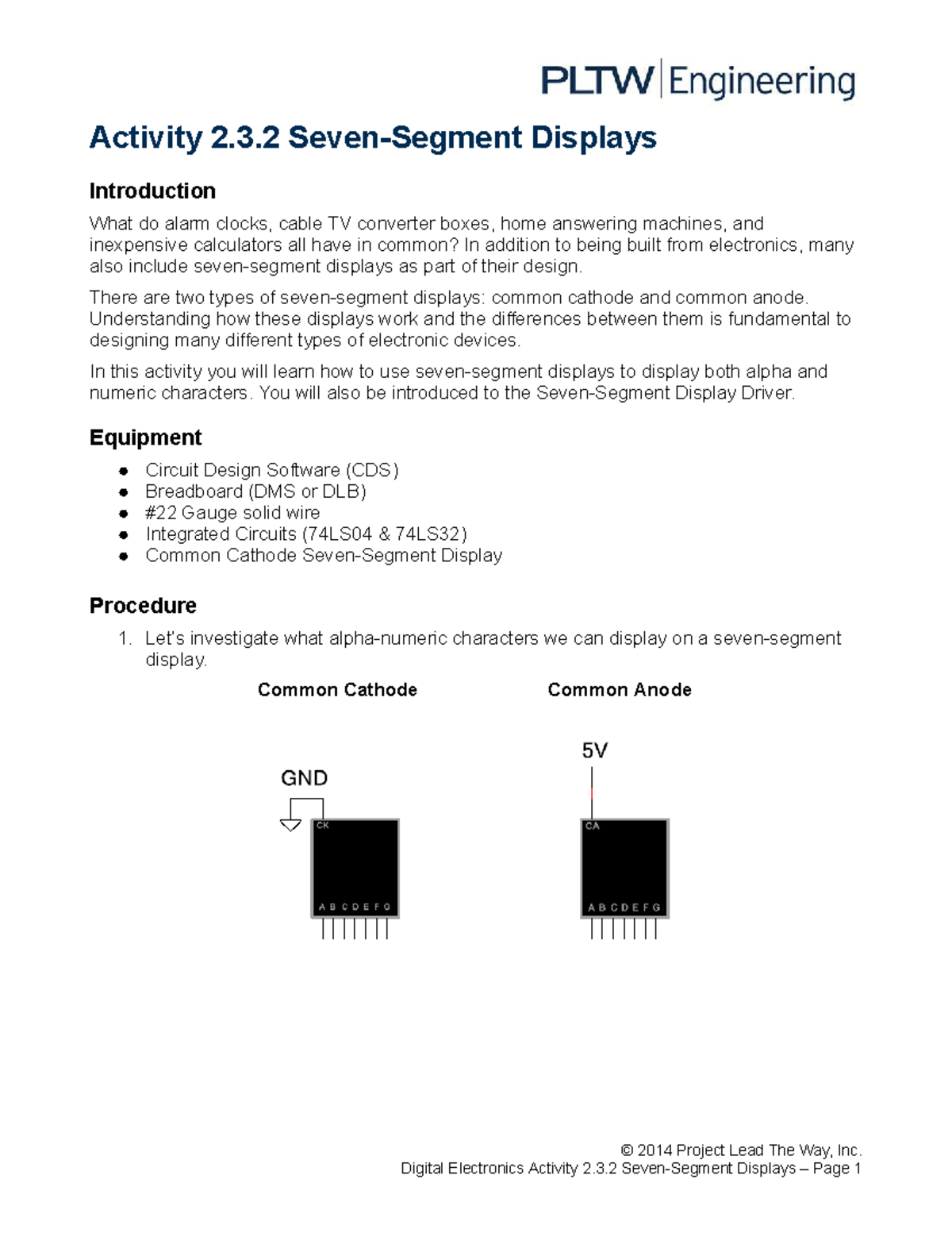 Activity 2.3.2.A Seven Segment Display Analysis and Usage Guide - Studocu