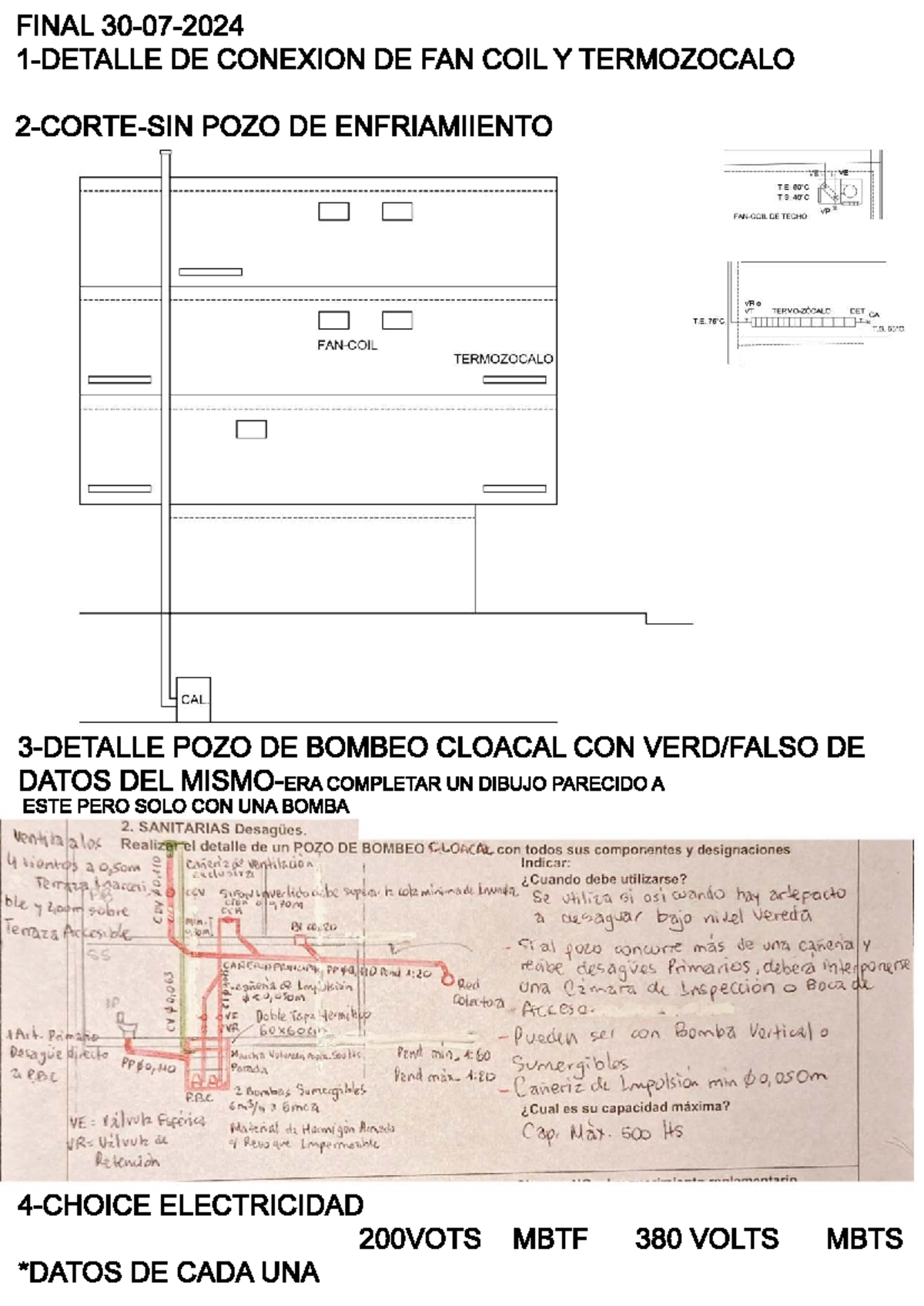 Final Exam: I2 Viglino - Modelos de Parcial - Instalaciones 2 Arq. FAMA - Document Preview