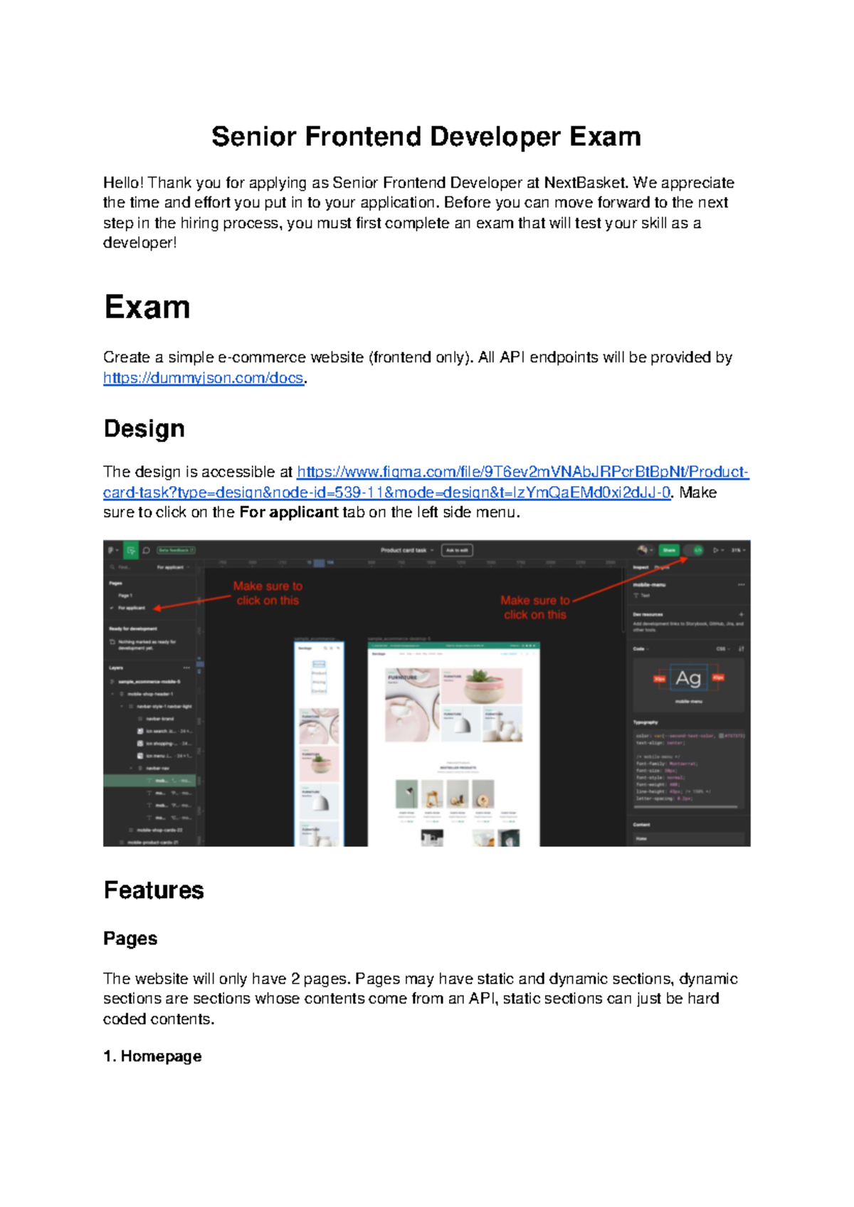 Senior Frontend Developer Exam - We appreciate the time and effort you ...