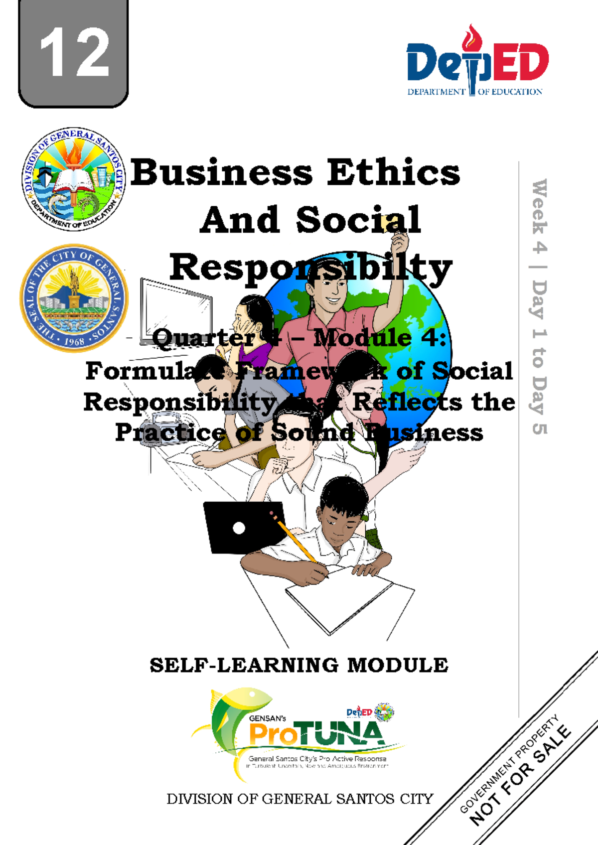 Business Ethics and Social Responsibility SLM 4 for Grade 12 - Studocu