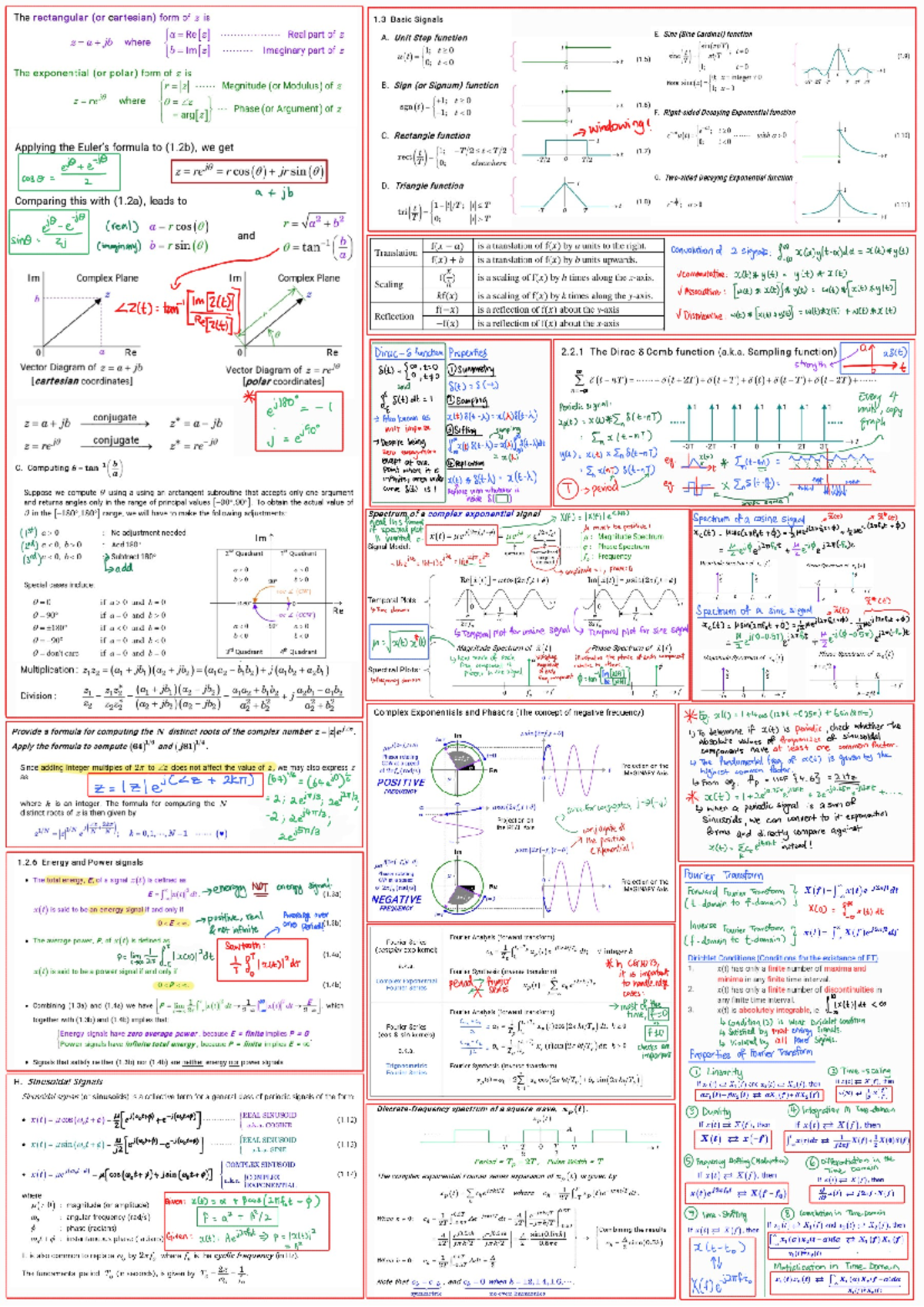 Midterm part 1 - cheatsheet 1st page - The rectangular (or cartesian) 1 ...