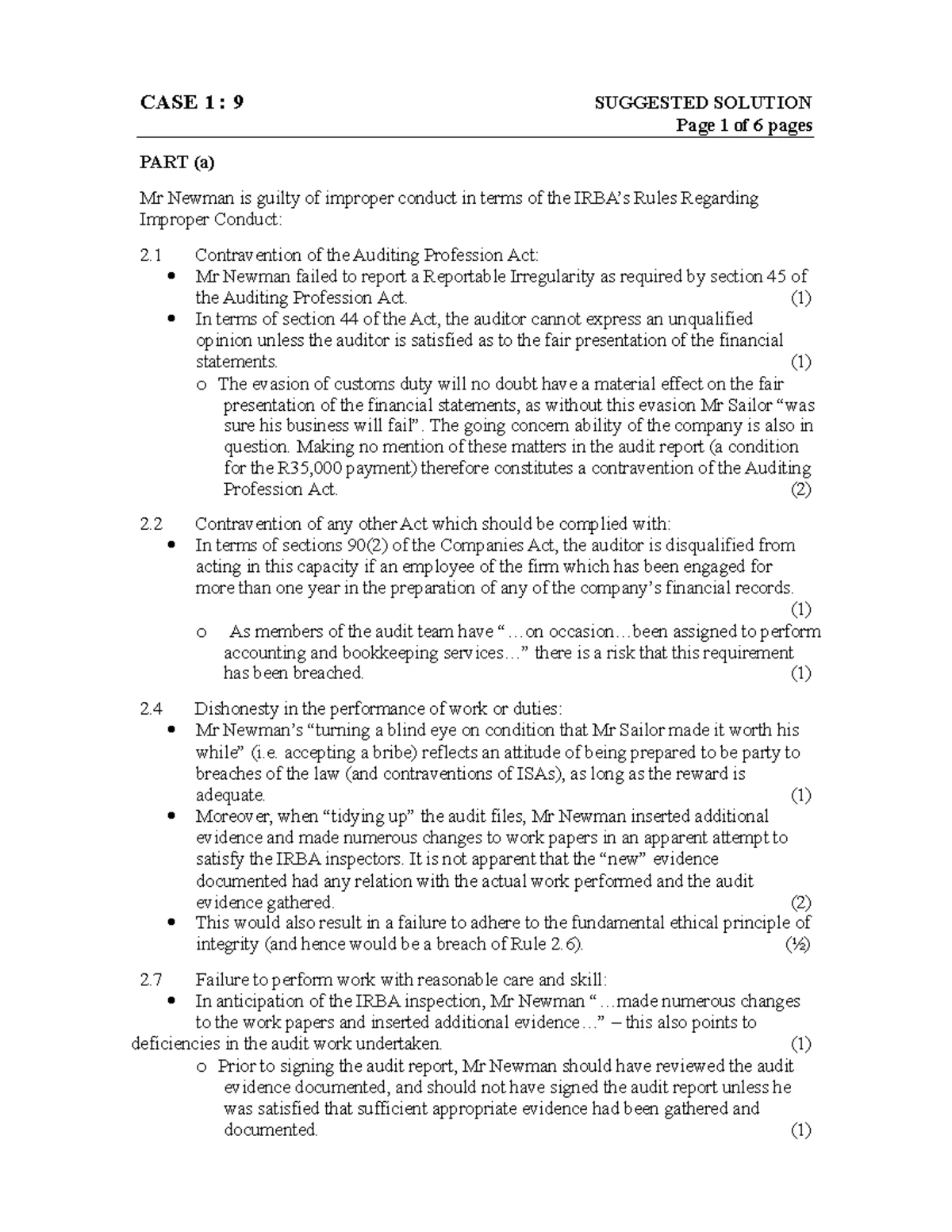 APAU 801 Study Guide: Fundamentals of Applied Auditing 2023 - Studocu