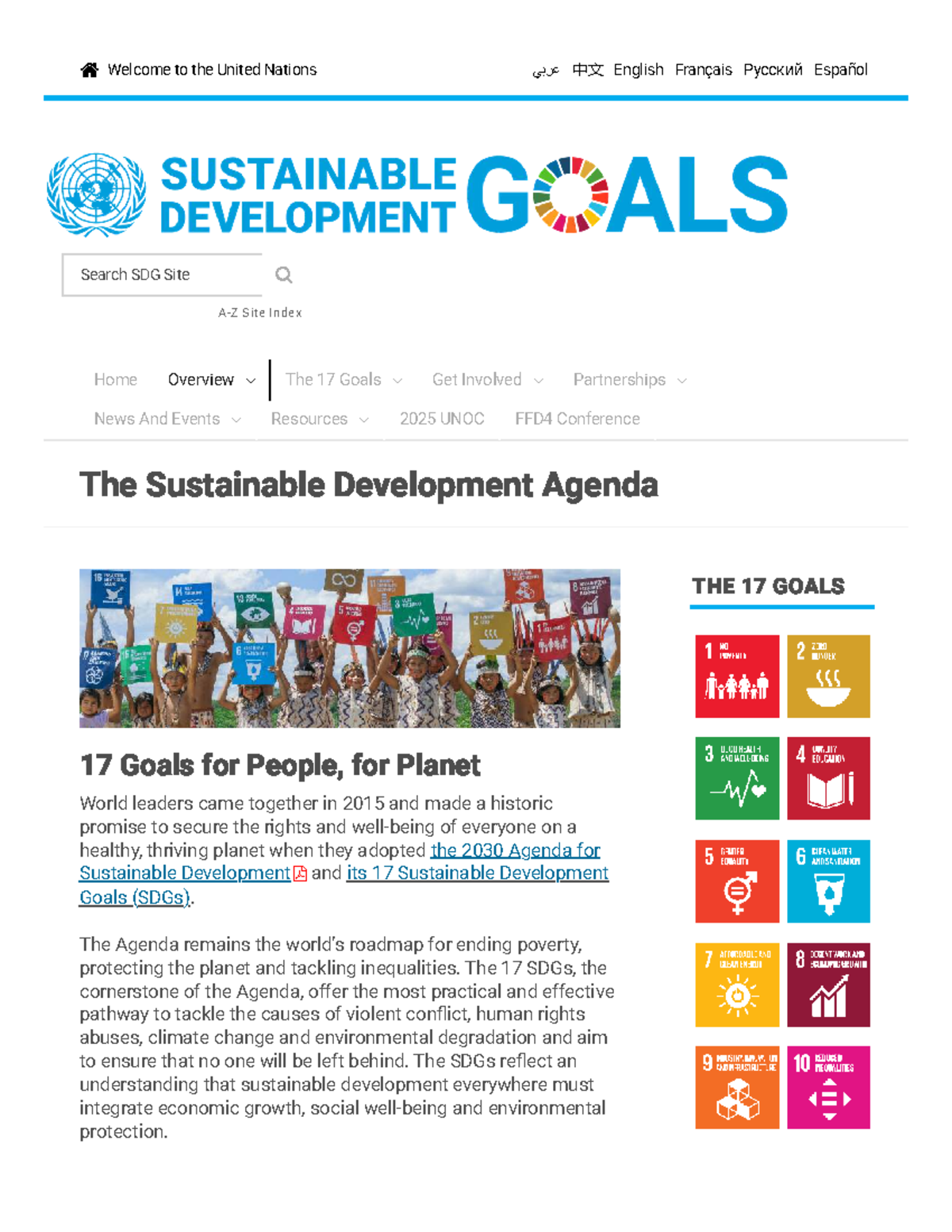 17 UN Sustainable Development Goals (SDGs) 2015-2030 Overview - Studocu