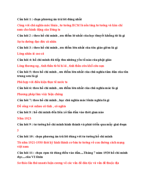 [Solved] Phn tch c lp dn tc gn lin vi thng nht v ton vn lnh th trong mn ...