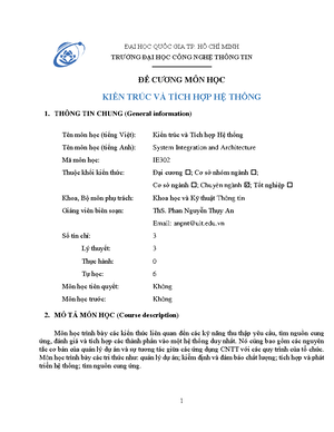 [Solved] Kin trc v Ci t H qun tr CSDL - Kiến trúc và tích hợp hệ thống ...
