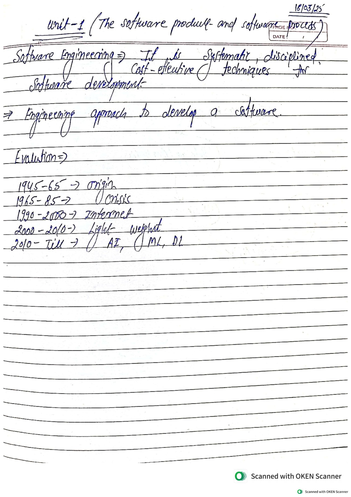 CS403 SE I to V Unit Notes Summary and Key Concepts - Studocu