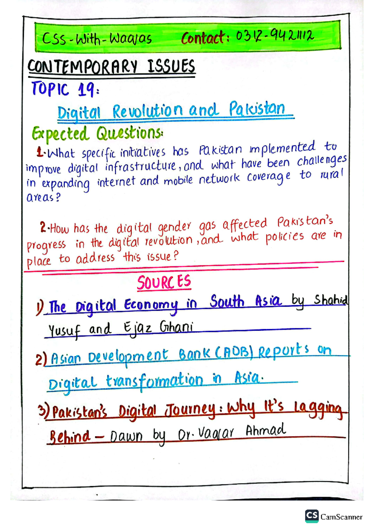 Digital Revolution - these effective notes - Contact: CONTEMPORARY ...