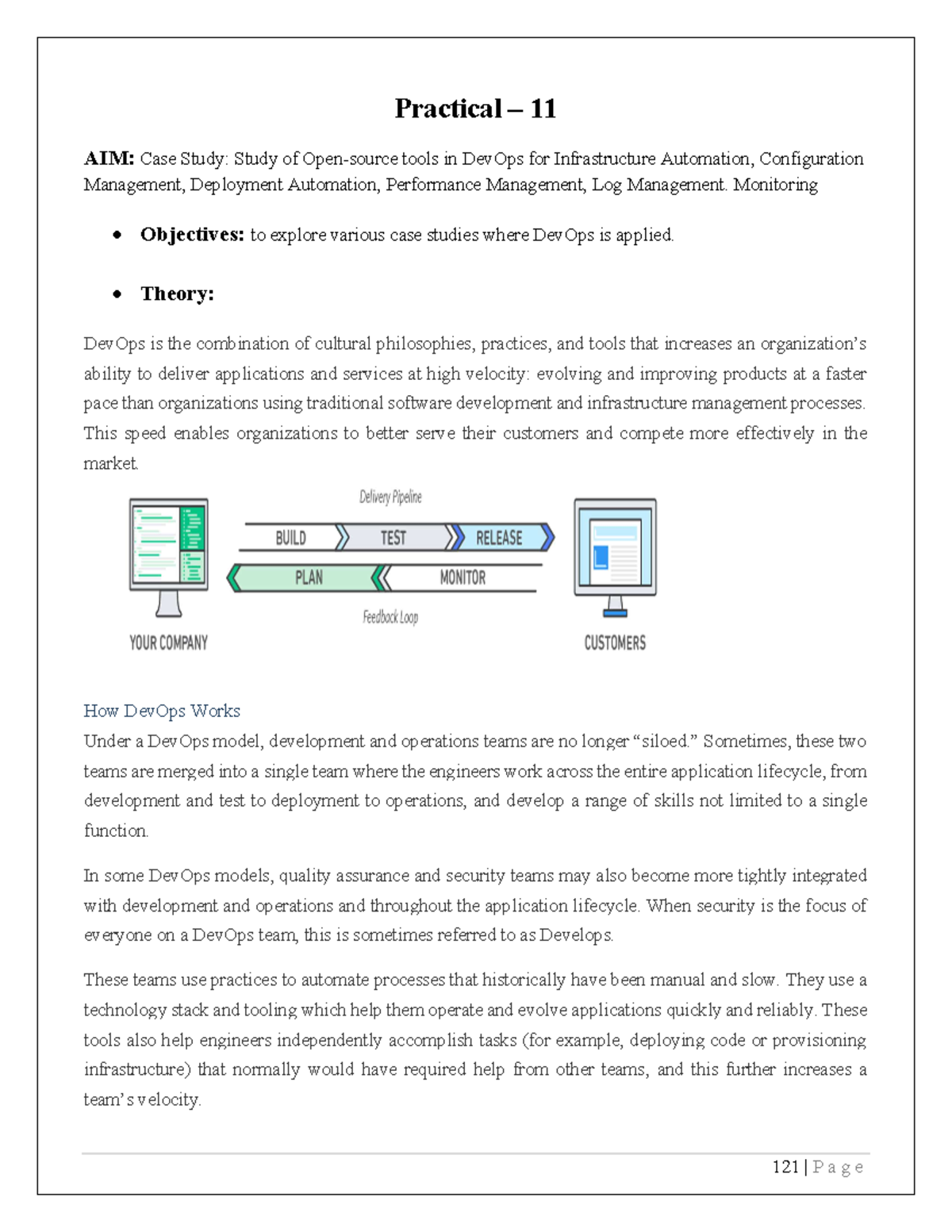 Practical 11: Case Study on Open-source DevOps Tools for Automation ...
