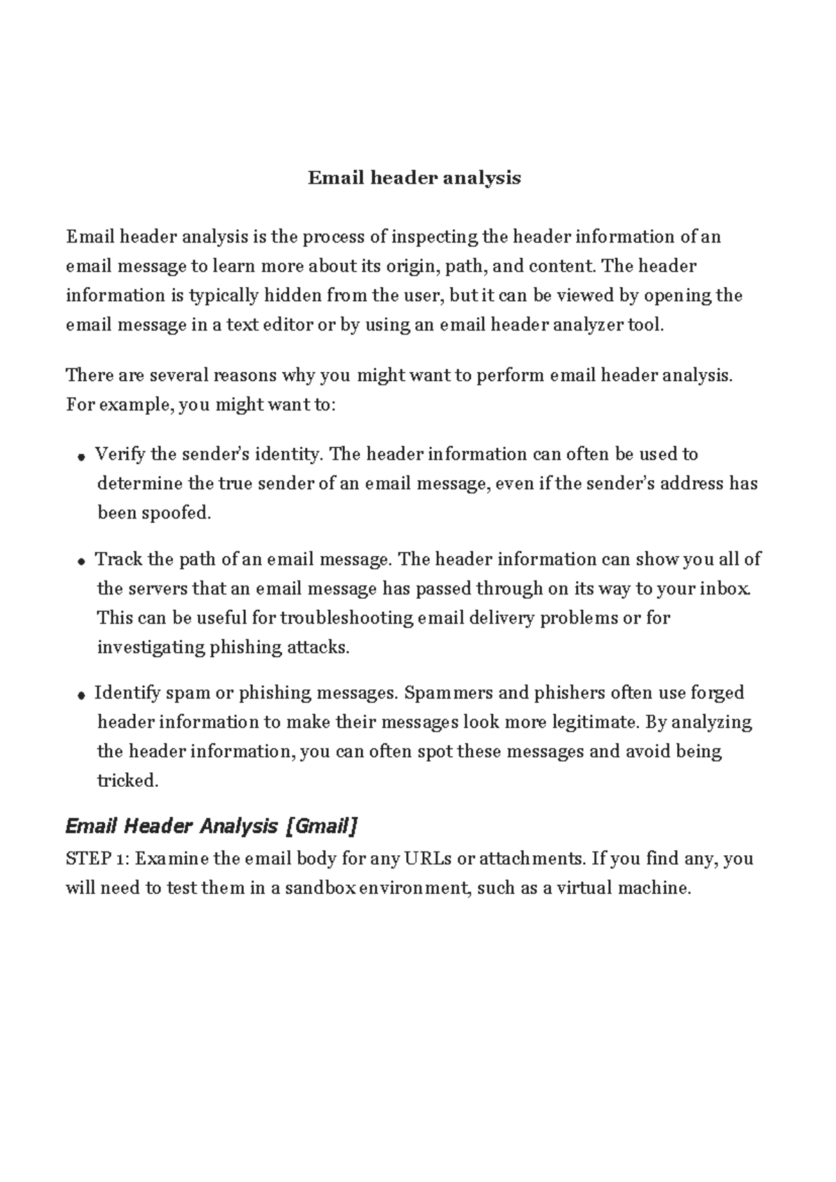 email header analysis digital forensics - Email header analysis Email ...