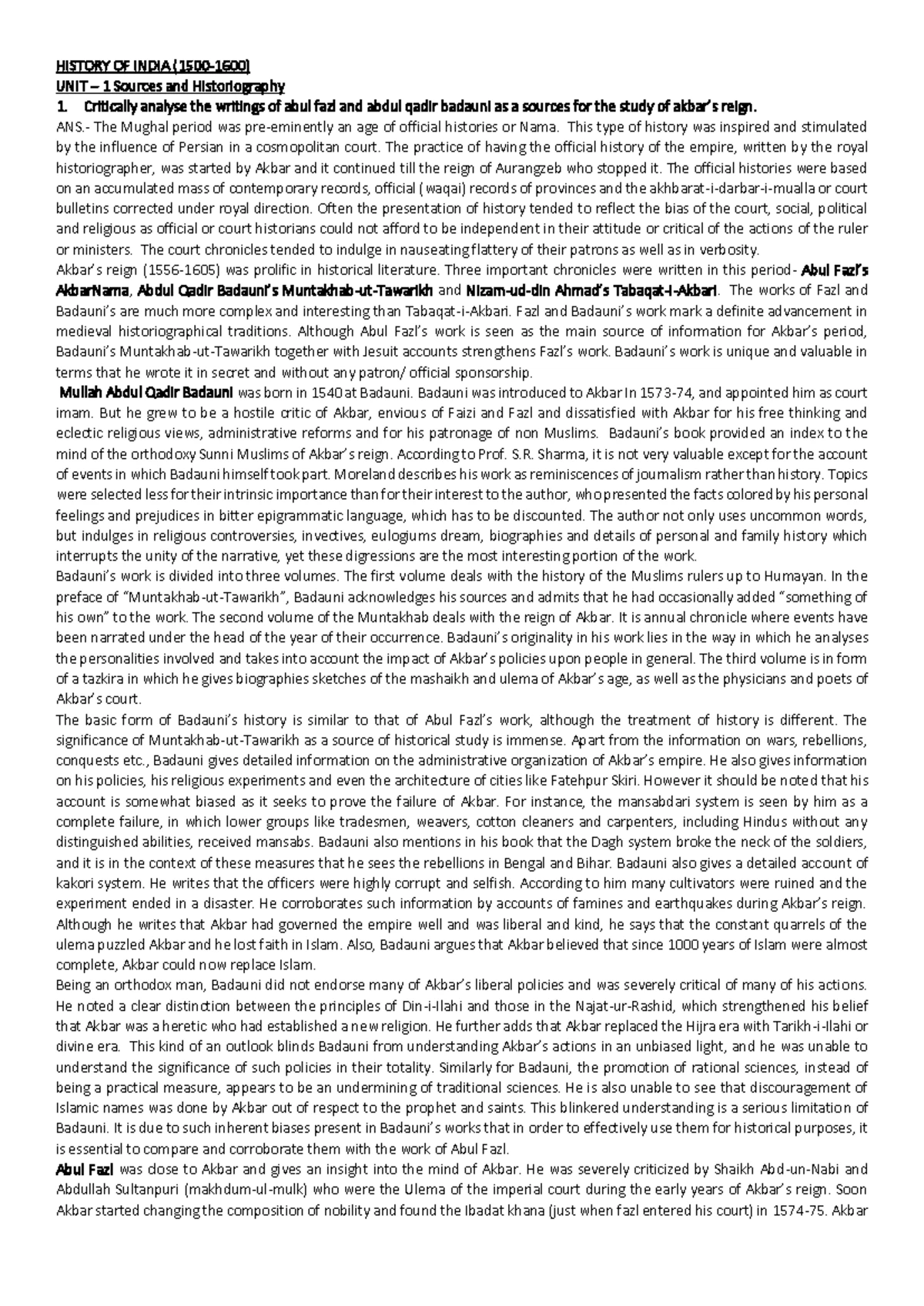 History Of India