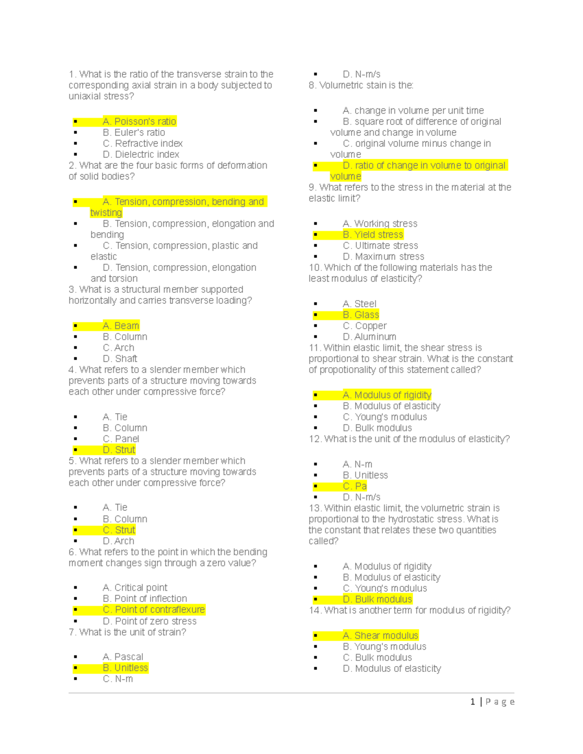 Strength of materials terms - What is the ratio of the transverse ...