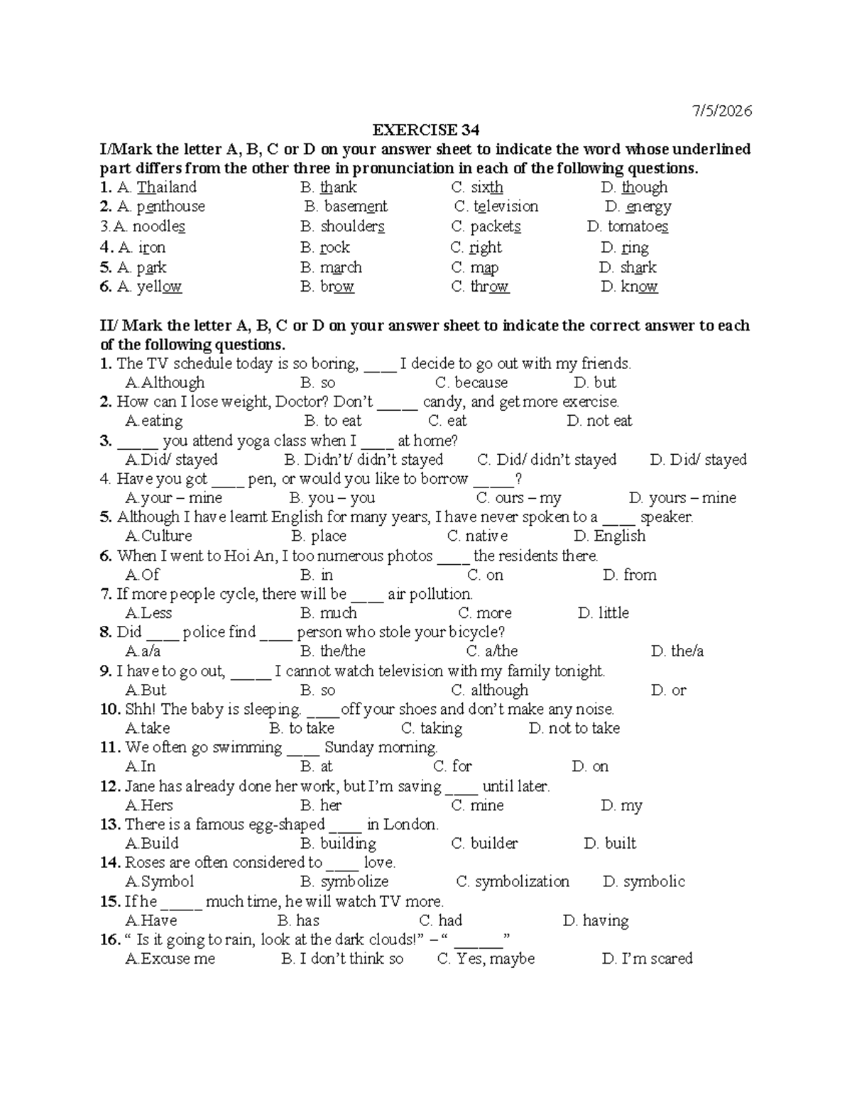 Global Success 6 Final Exam Review 2026 - Studocu