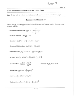 Math 141 Test 1 Information - Math 141 Test 1 Information Test 1 ...