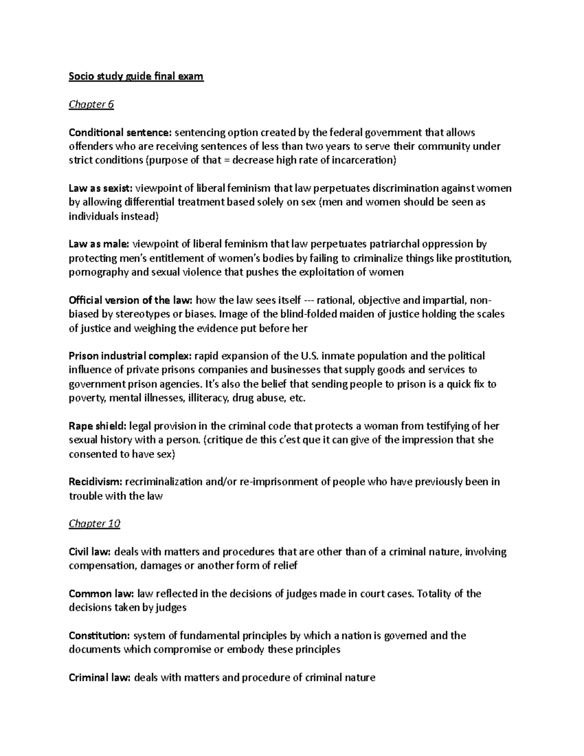 Socio 101 Study Guide: Final Exam Insights and Key Concepts - Studocu