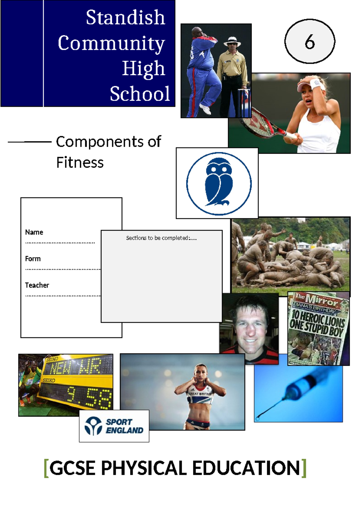 GCSE PE 1.6: Understanding Components of Fitness Exam Preparation Notes ...