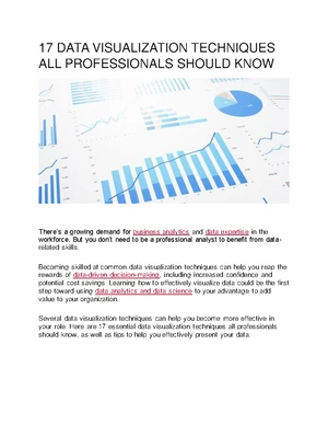 Data Visualization - Study Notes & Assignments - Studocu