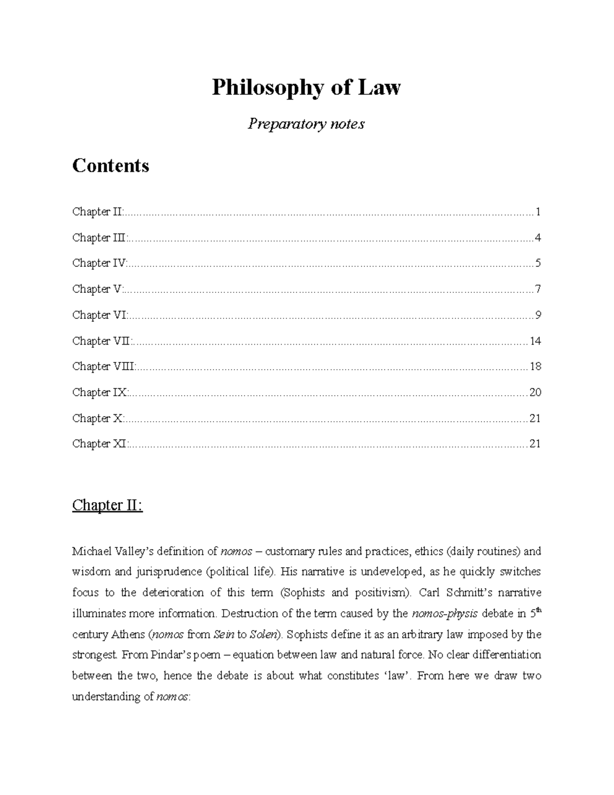 Philosophy of Law (PHIL 201) Lecture Notes and Key Concepts - Studocu