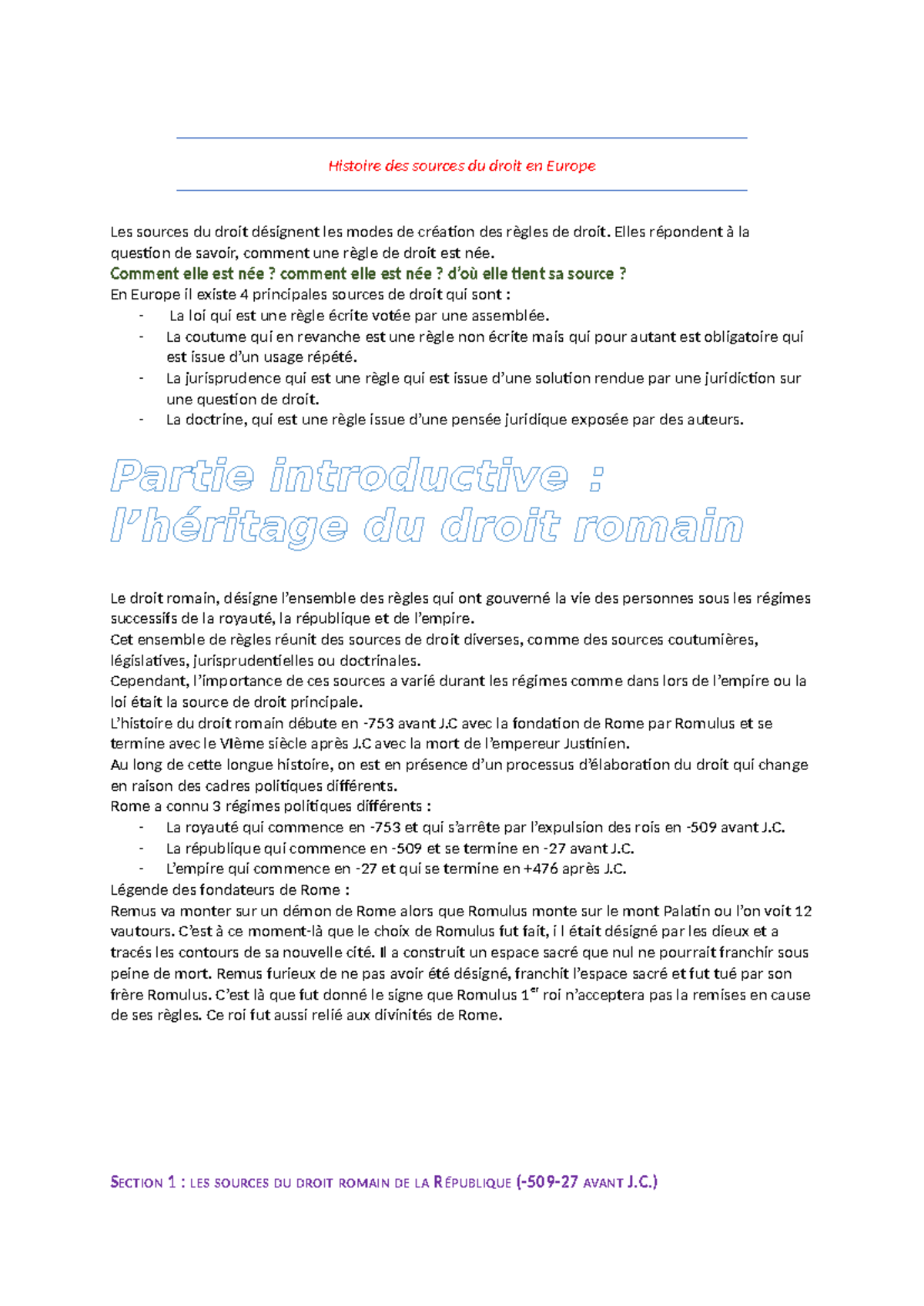 Histoire des sources du droit en Europe - Elles répondent à la question ...