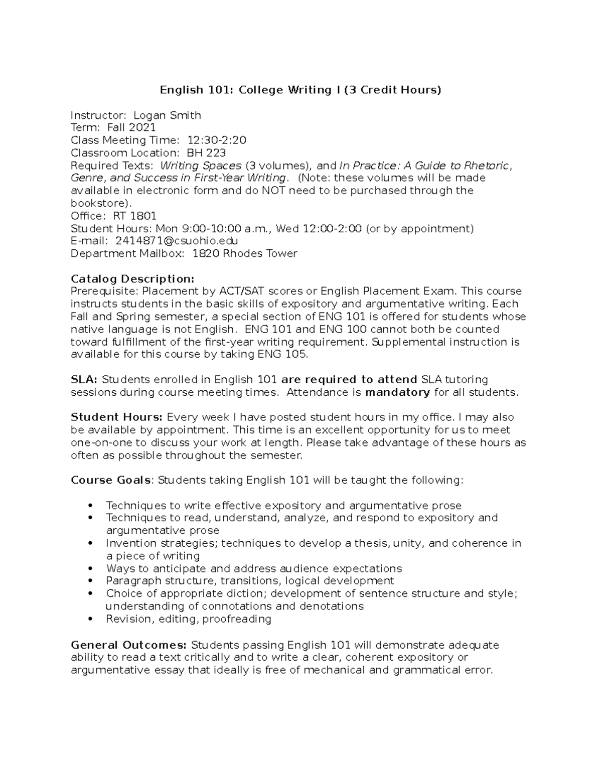 ENG 101: Essentials for Expository and Argumentative Writing - Studocu