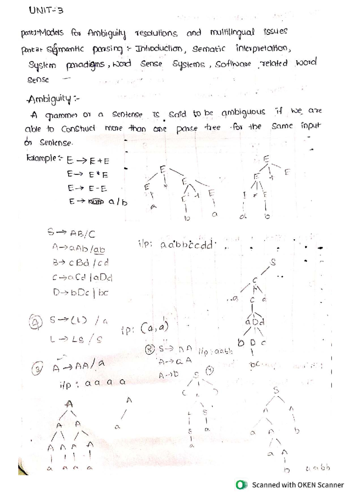 Models for Ambiguity Resolution and Multilingual Issues in NLP (NLP3 ...