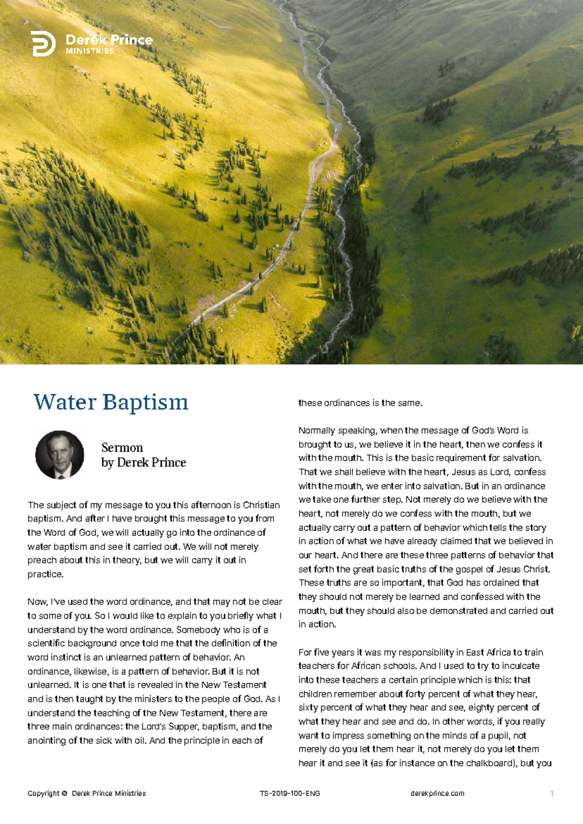 TS-2019-100-ENG Understanding the Ordinance of Water Baptism in ...