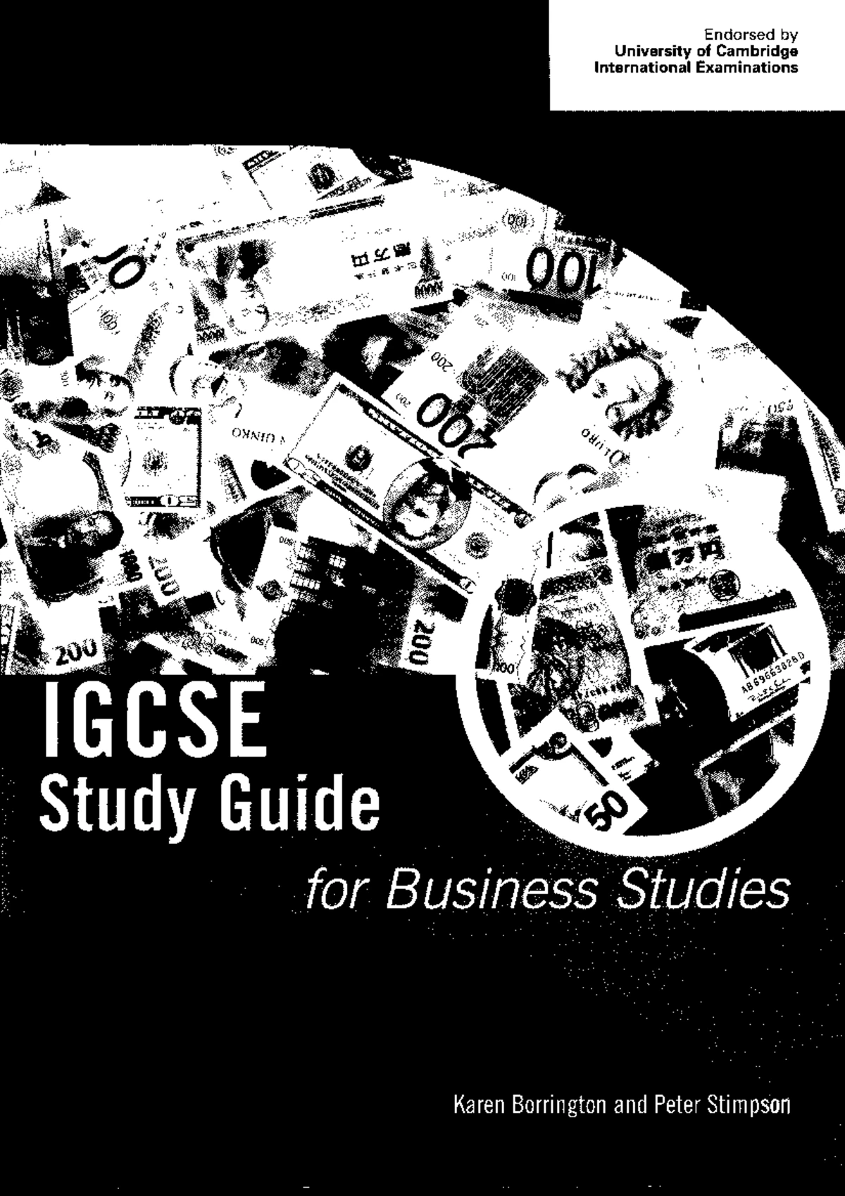 CIE Igcse Business Studies - TABLE OF CONTENTS 2 CHAPTER 1 ...