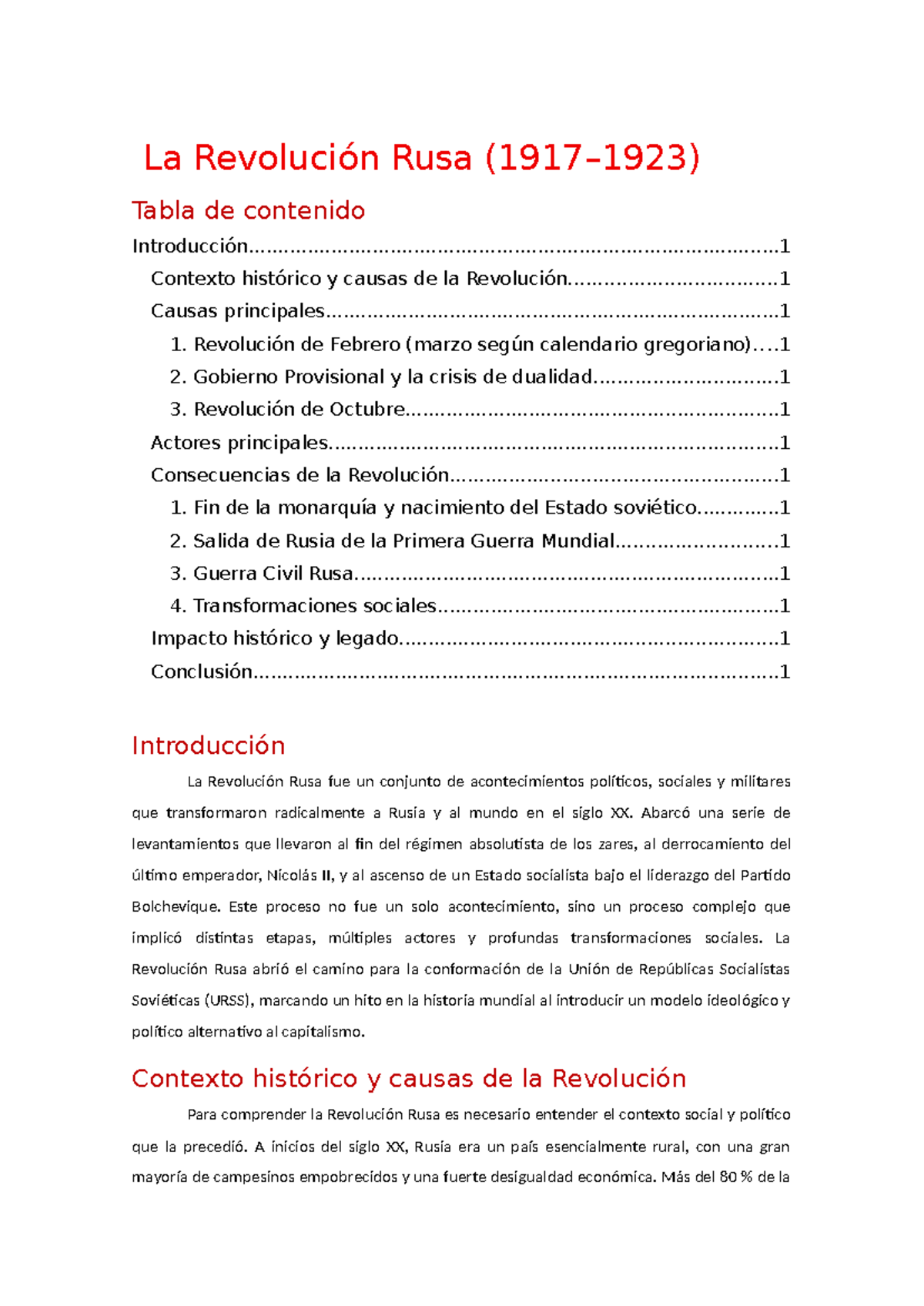 Revolucin Rusa Claves De Un Impacto Histrico