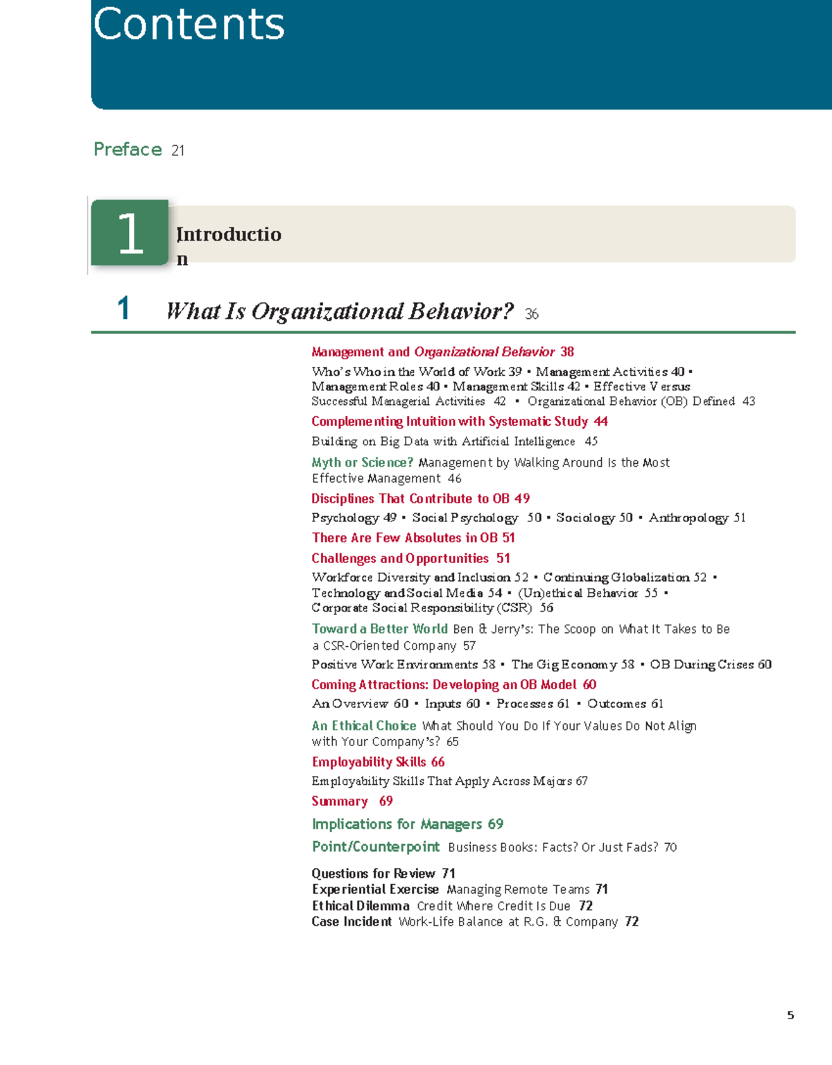 Organizational Behavior Overview: Key Concepts and Insights (OB 2024 ...