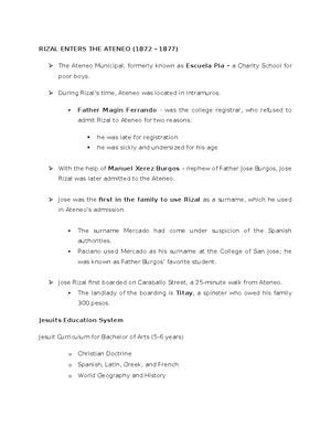 GE-6- Reviewer - About the Life od Dr. Jose Rizal Notes - LESSON 1 ...