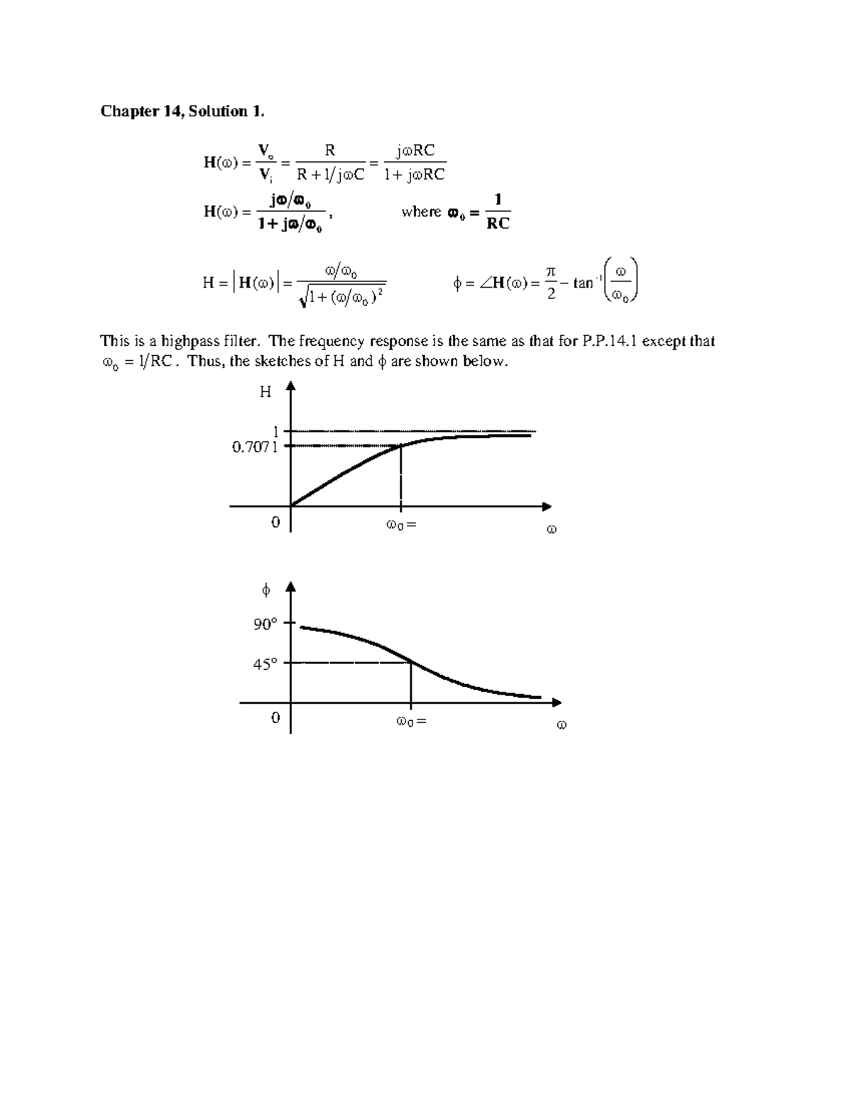 Chapter 14 Solutions - Alexander's Fundamentals of Electric Circuits ...