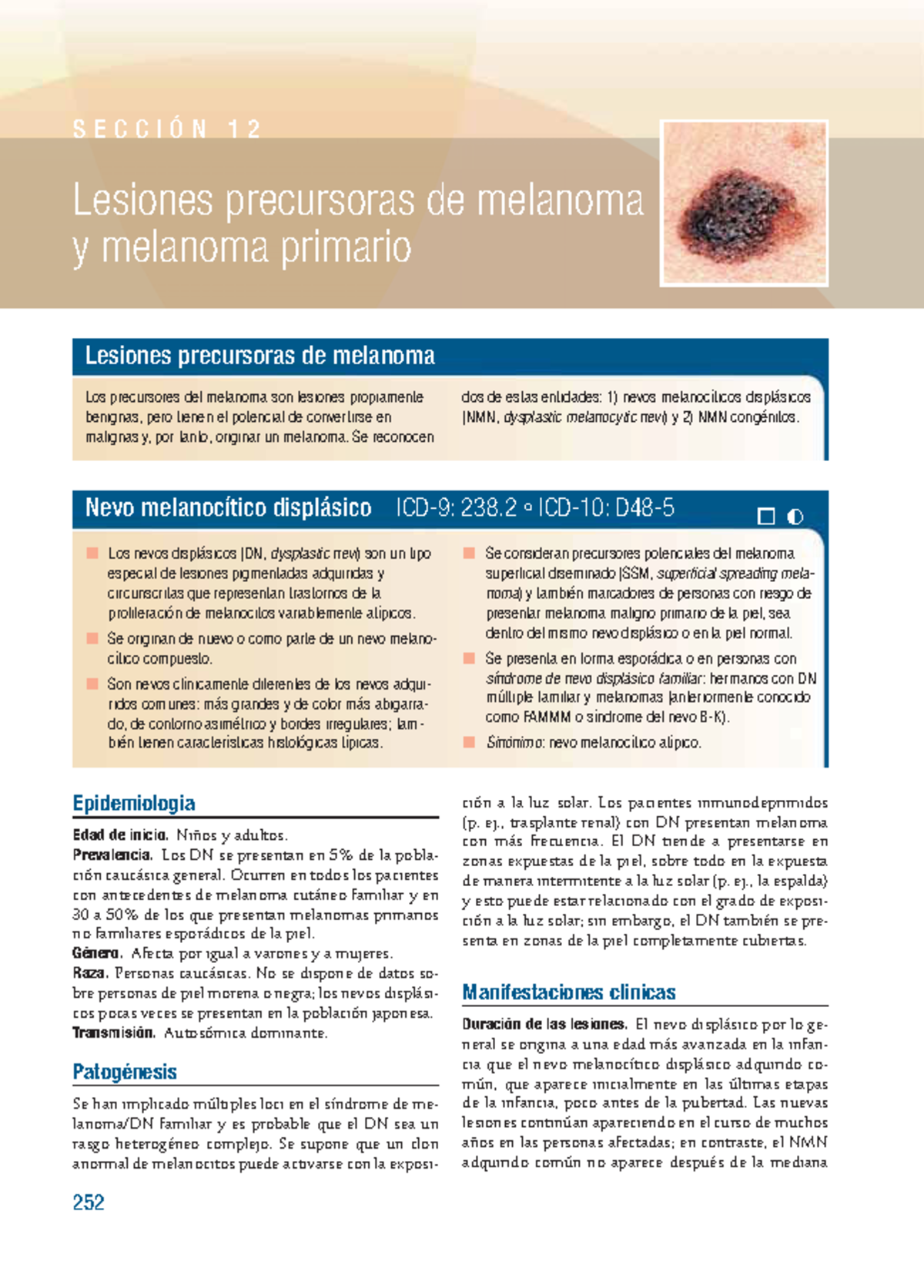 Lesiones precursoras de melanoma: Epidemiología y Patogénesis (MED-101) -  Studocu, image size:1200x1673