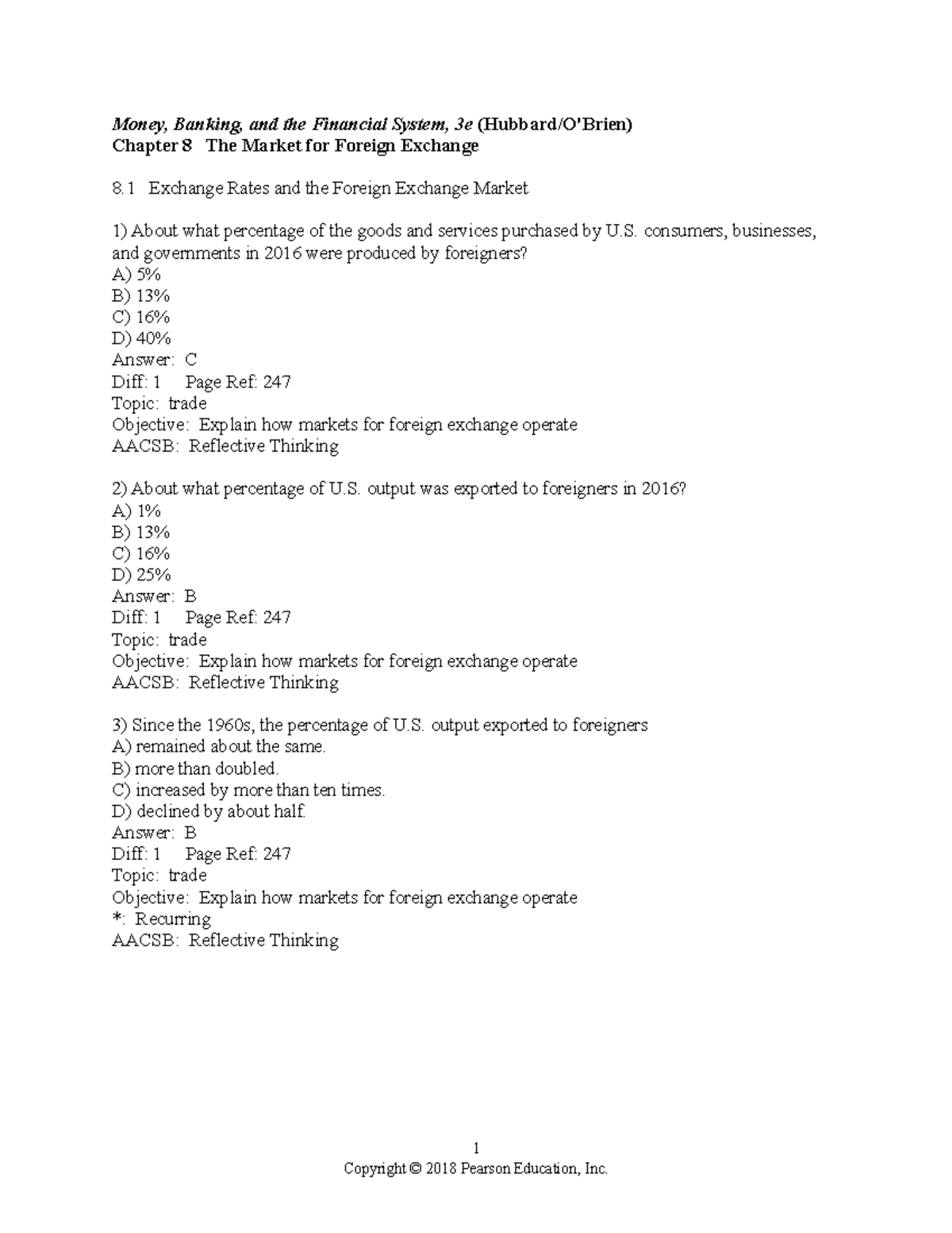 Chapter 8 - Money, Banking, and the Financial System, 3e (Hubbard/O ...