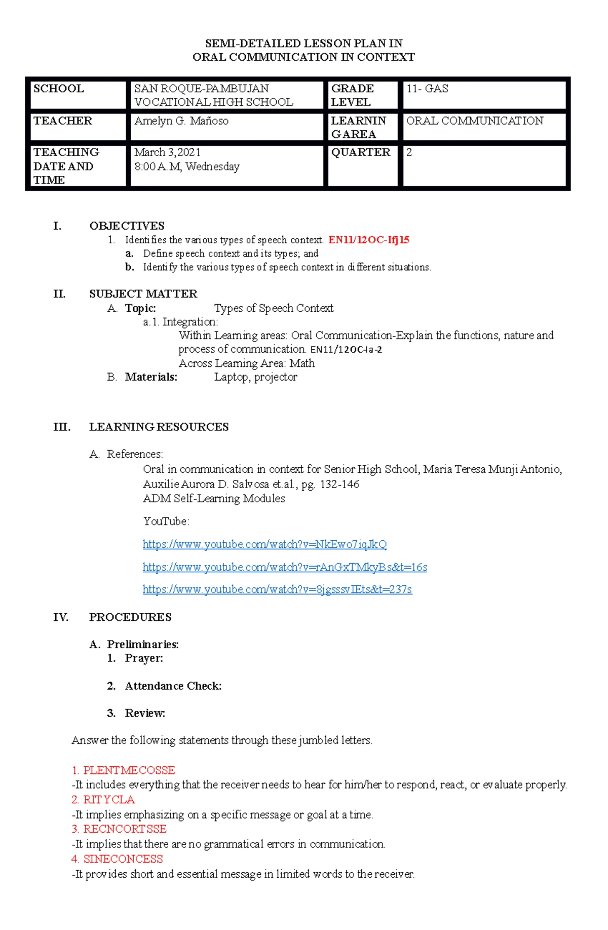 EAPP 12 Week 4 Lesson Plan: Crafting Effective Thesis Statements - Studocu