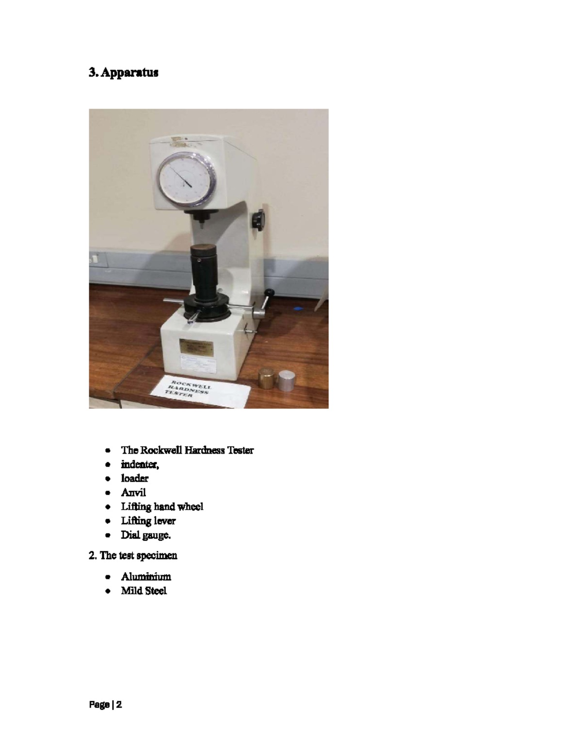 Hardness Test Lab Report: Rockwell & Tensile Testing Analysis - Studocu