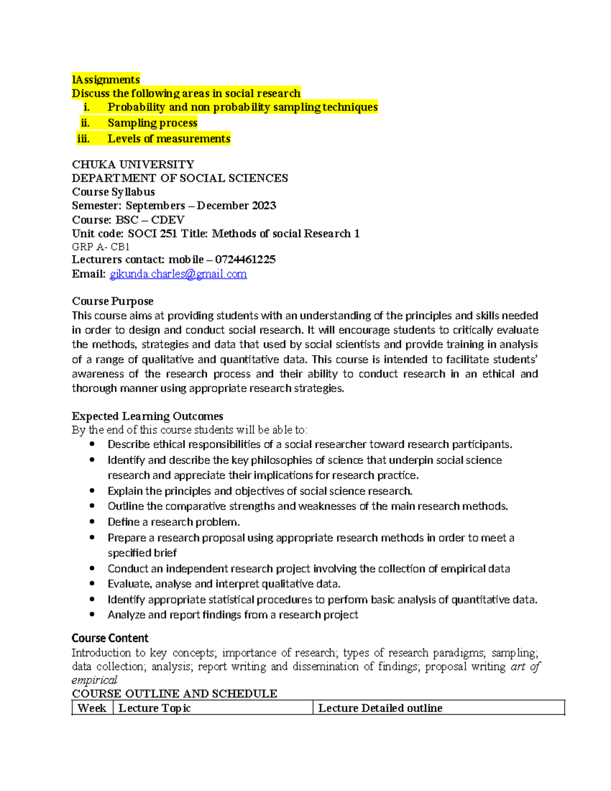 Methods of Social Research - SOCI 251 - Online Notes (Y2S1, 2023) - Studocu
